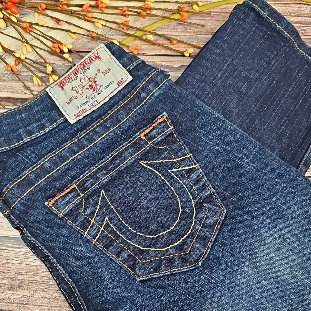 NEW TRUE RELIGION WORLD TOUR LIZZY LOW-RISE SKINNY CAPRI JEANS